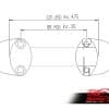 Softail Springer FXSTS universal rubber mount riser - Image 8