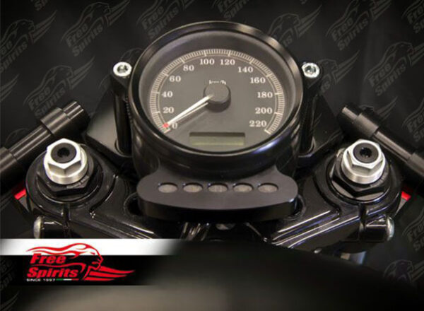 Fork Spring Preload Adjustment kit for all Harley Davidson 39 mm fork tube (Black)