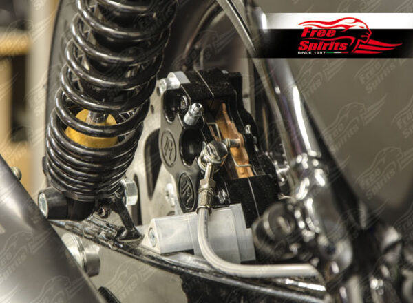 PM 4 pot rear bracket for Harley Davidson Street