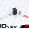 Brake tee adapter rear for Harley Davidson Dyna