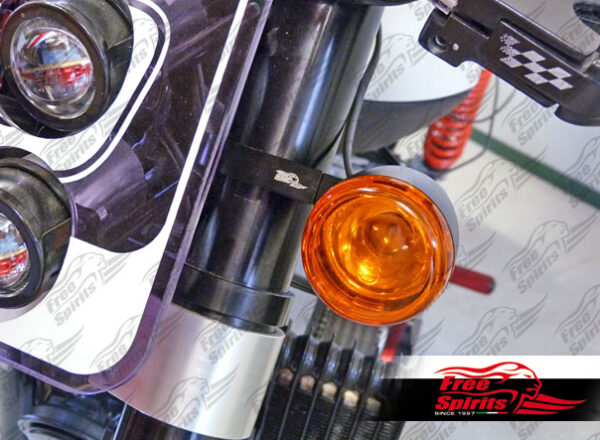 Front indicator light bracket for Harley Davidson, Buell & Triumph