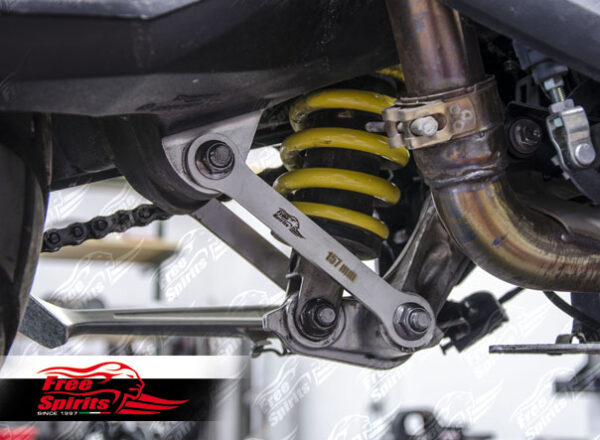 Rear suspension lowering kit (-10 mm) for Triumph Tiger 800