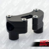 Risers Oversize (28.6 mm - 1 1/8”) wide 80 mm (Black)