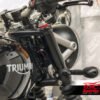 Triumph Street Twin, Street Scrambler & Bobber upper fork cover (Black)