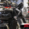 Triumph Street Twin, Street Scrambler & Bobber upper fork cover (Black)