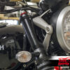 Triumph Street Twin, Street Scrambler & Bobber upper fork cover (Black)