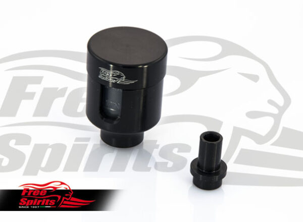 Brake fluid reservoir direct mount for Triumph (Black)