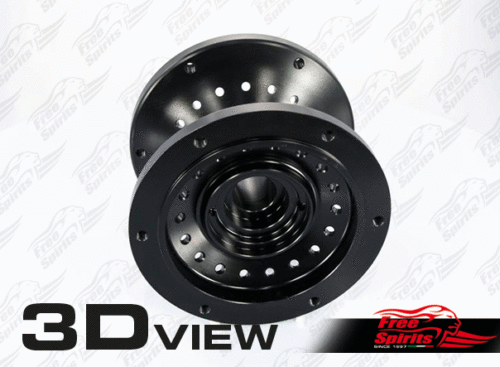 Dual disc front hub for Triumph Classic (Black)