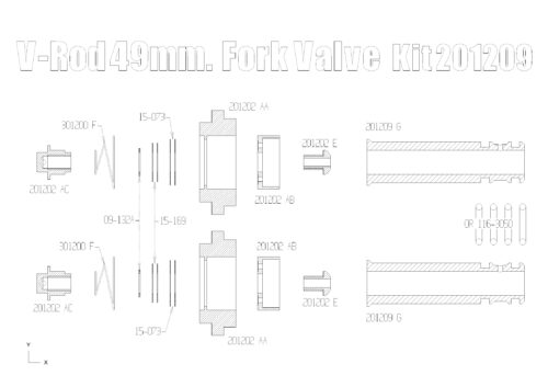 Harley Davidson V-Rod 49 mm fork upgrade kit