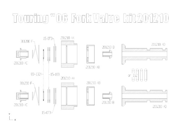 Harley Davidson Touring 06-13 fork upgrade kit