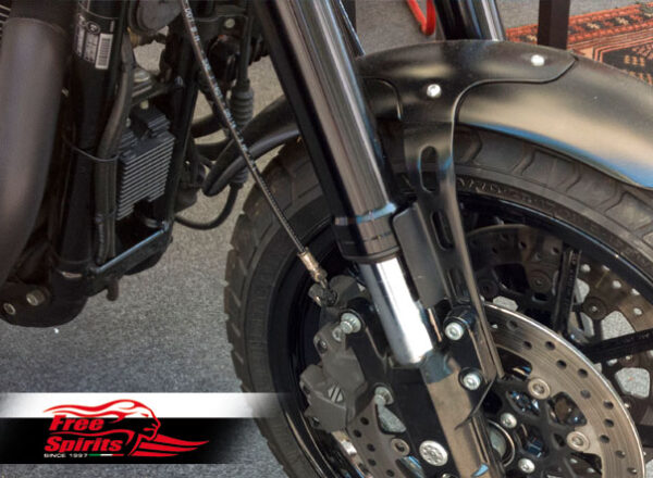 Braided brake line front Harley Davidson XR1200 with standard handlebar