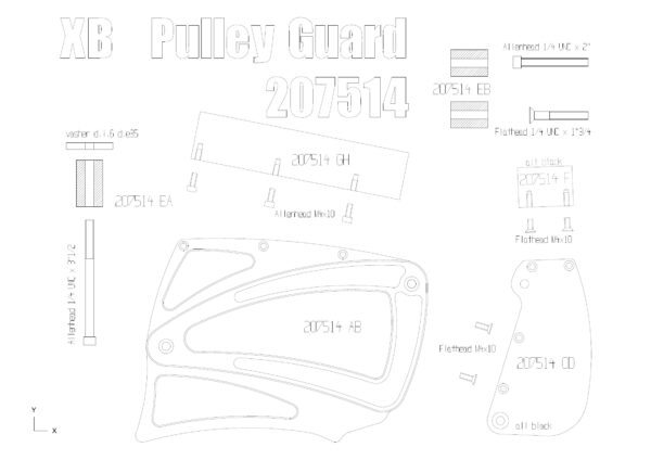 Buell XB Pulley Cover (2002-2005) (Contrast Cut)