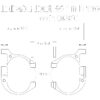 Front indicator light bracket for Harley Davidson, Buell & Triumph