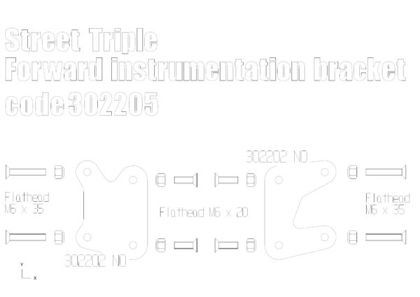 Advance instrumentation bracket kit for Triumph Street Triple