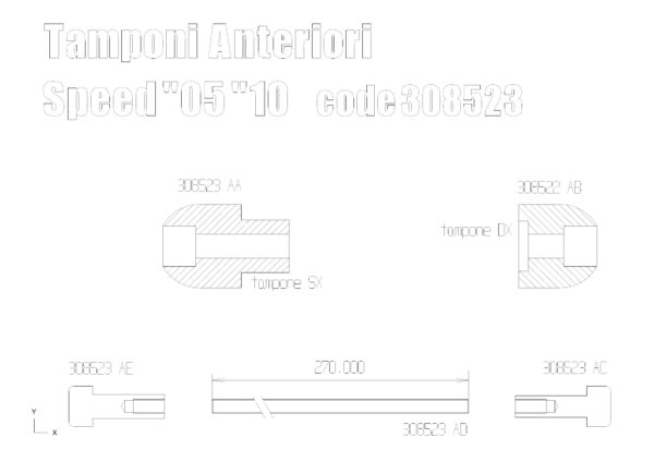 Axle Protector / Sliders front for Triumph Speed Triple 05-10