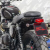 Undertray & license plate (Lucas E11) for Triumph Street Twin/Cup/Scrambler & Bonnevile T100/T120 2016 up