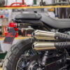 Undertray & license plate (Lucas E11) for Triumph Street Twin/Cup/Scrambler & Bonnevile T100/T120 2016 up