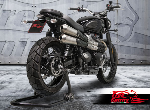 Undertray license plate for Triumph Street Twin Scrambler Bonneville T100 T120 2016 upCode 308928Accessories TRIUMPH Free Spirits