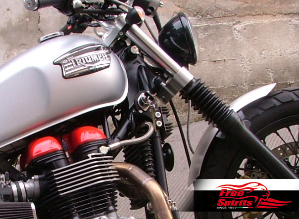 Ignition switch relocation bracket for Triumph Classic (Right - Black)