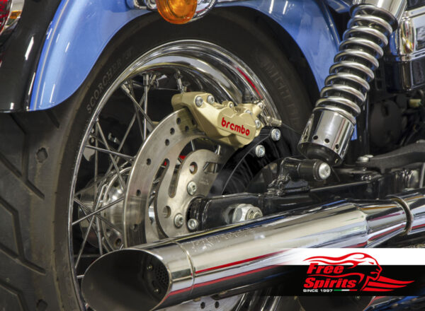 Brembo caliper 4 pot rear bracket for Harley Davidson Dyna 08 up - Image 9
