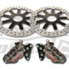 Triumph Thruxton 1200 Std, Speedmaster & Bobber - Bolt-in kit with 4p. calipers & rotor 340 mm - KIT