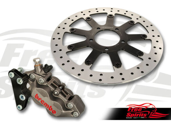 Triumph Street Twin & Street Cup Front Upgrade Floating Rotor and 4pot Caliper kit - KIT
