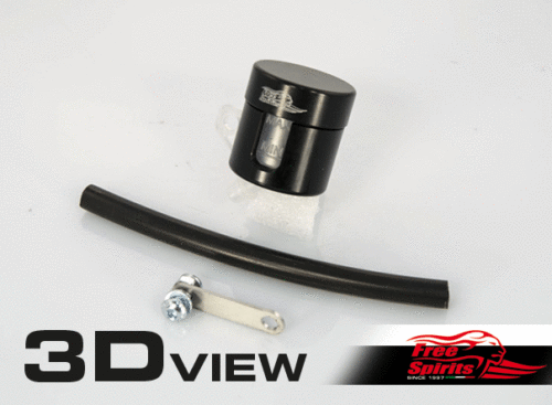 Brake fluid reservoir kit 45°