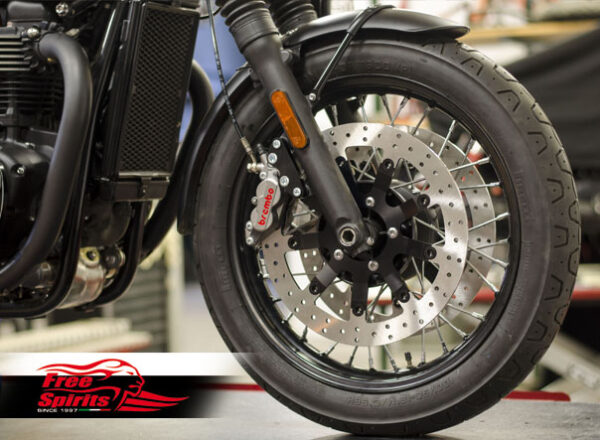 Bolt-in Upgrade braking kit for Triumph Bonneville T120 (4p. calipers & rotors diam. 340 mm)