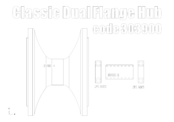 Dual disc front hub for Triumph Classic