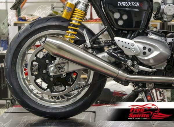 Belt drive conversion for Triumph Thruxton 1200