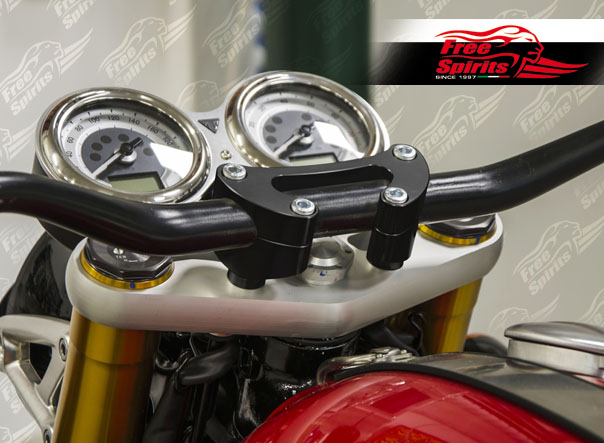 Oversize Risers (28.6 mm-1 1/8”) for Triumph Thruxton R