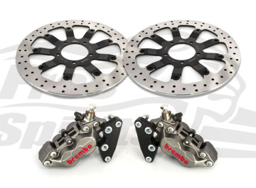 Bolt-in Upgrade braking kit for Triumph Bonneville T120 (4p. calipers & rotors diam. 340 mm)