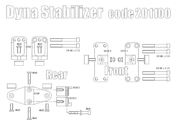 Harley Davidson Dyna Stabilizers kit