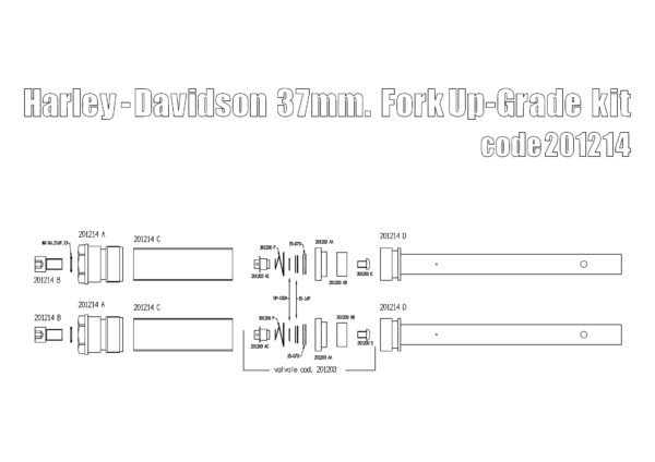 Harley Davidson Street fork upgrade kit