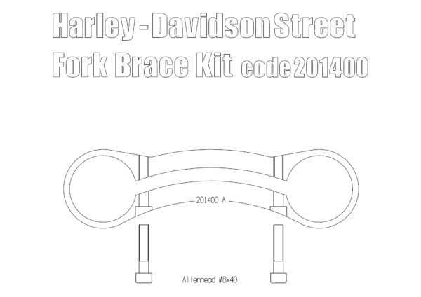 Fork brace for Harley Davidson Street