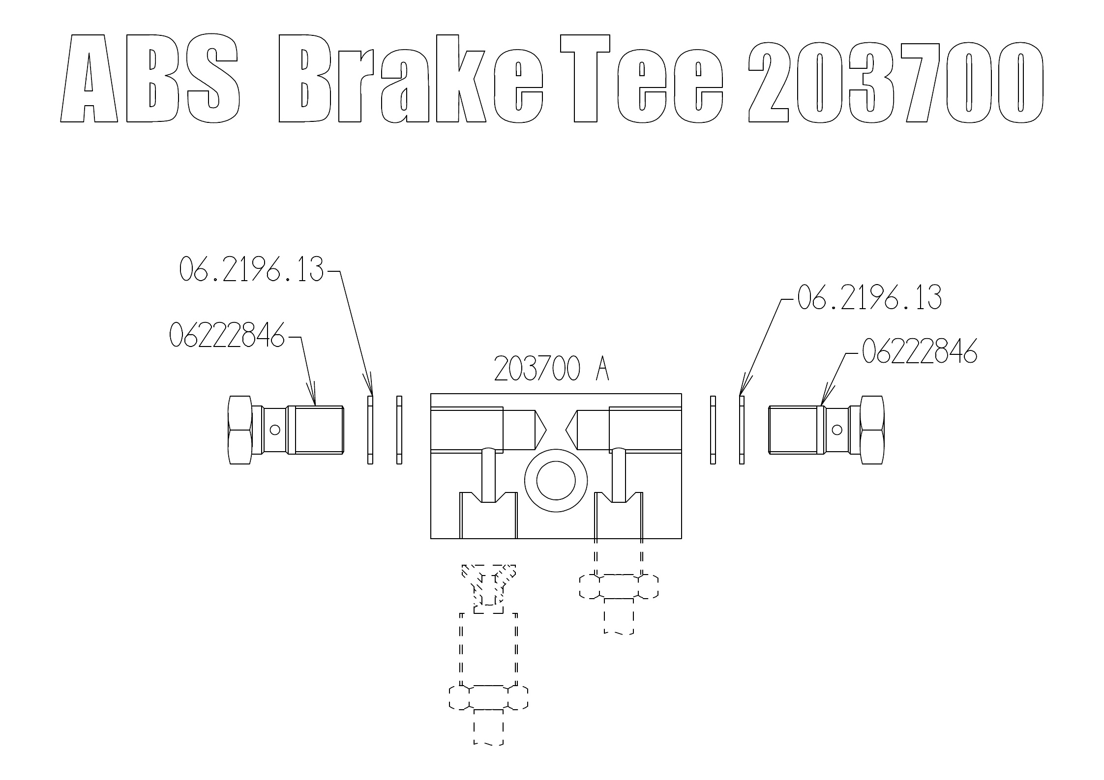 ABS Brake Tee (front)