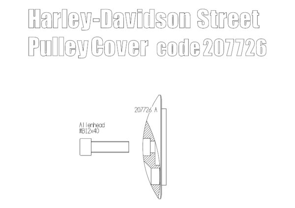Harley Davidson Street sprocket cover
