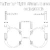 Front indicator light bracket for Harley Davidson XR1200 X & V-Rod