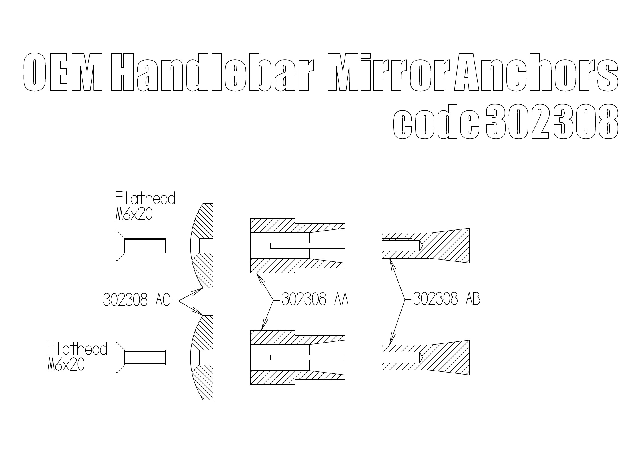 Bar End Mirror adapters - 18 mm