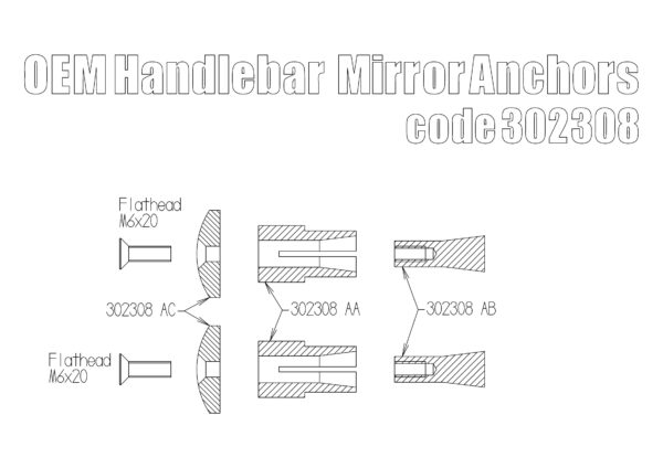 Bar End Mirror adapters - 18 mm