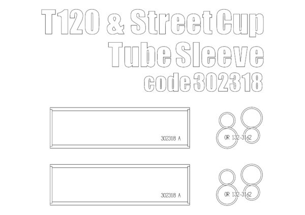 Triumph Street Cup & Bonneville T100/T120 2016 up upper fork cover