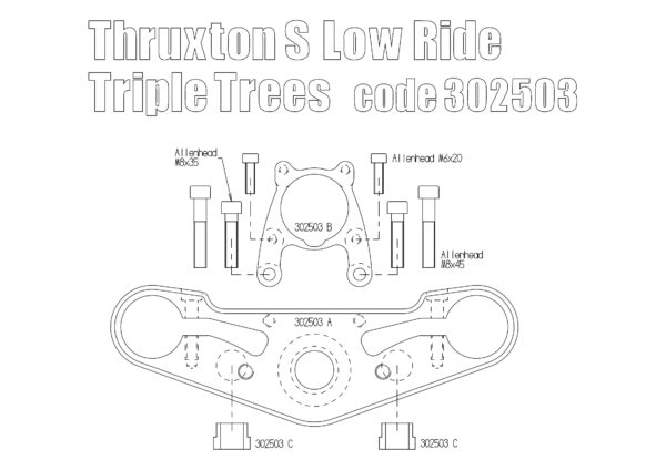 Lowering Triple Trees for Triumph Thruxton Standard 2016 up