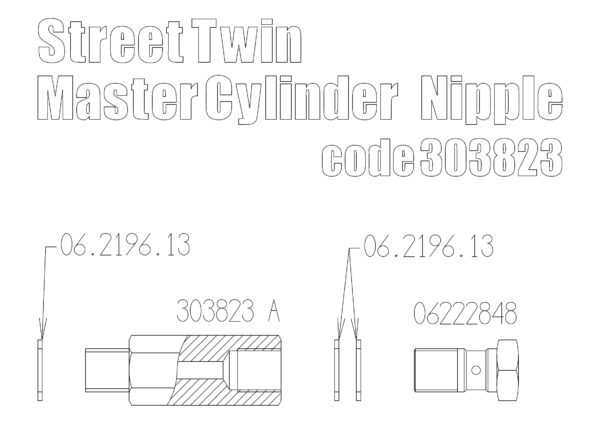 Master cylinder Nipple for Triumph “Street Twin”