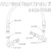 Triumph Bobber Braided Front Brake Line for kit 303901