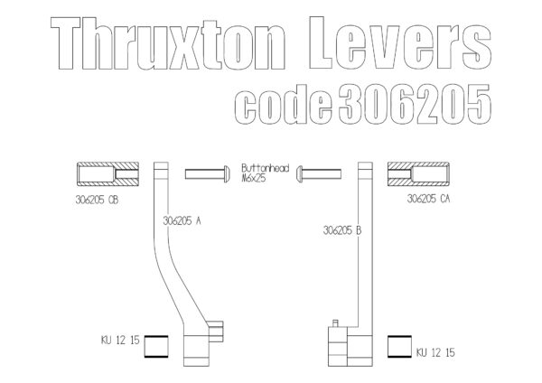 Brake pedal & gear pedal for Triumph Thruxton