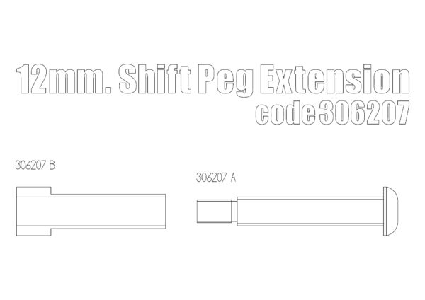 Shifter Peg extension kit for Triumph Classic