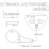 Side light bracket (Low) kit for Triumph New Classic
