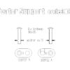 Bracket for the Triumph New Classic OEM turn signals