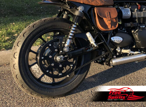 Belt drive conversion for Triumph Street Twin/Cup/Scrambler & Bonneville T100 2018 up (Black)
