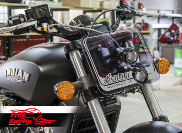Headlight mask for Indian Scout